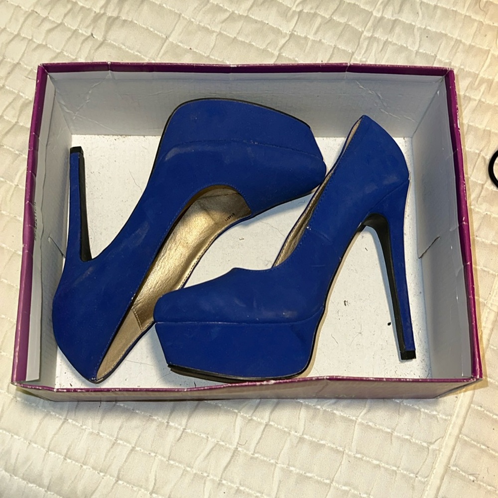 Blue heels